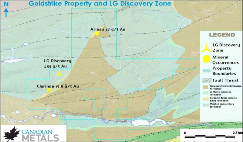 Figure 1. Goldstrike Property and LG Discovery Zone